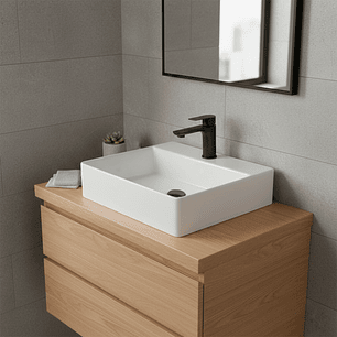 Combo Lavamanos + Grifería Mezclador + Push + Sifón C1240