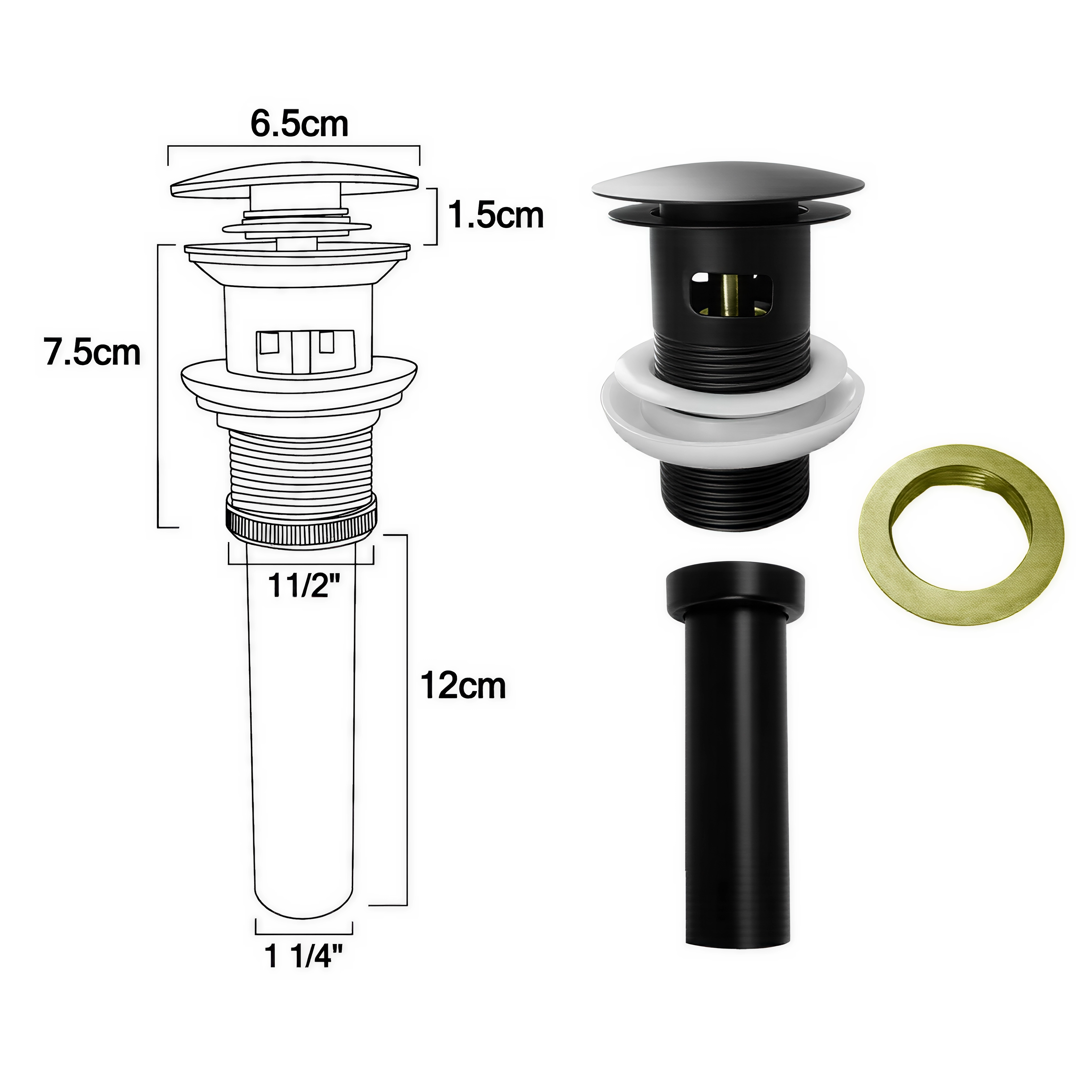 Combo Placa Lavamanos + Grifería Mezclador + Push C1241