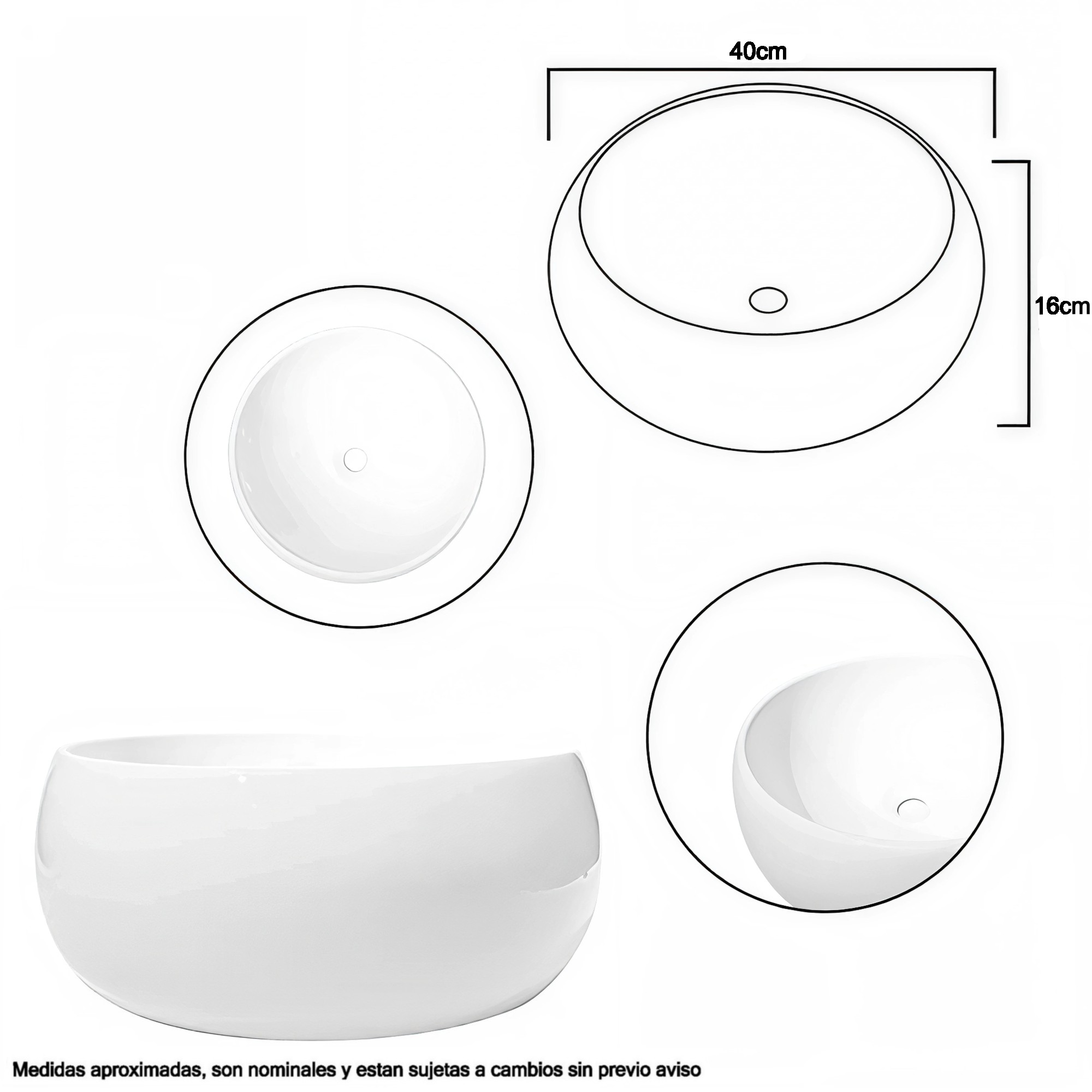 Combo Lavamanos + Griferia Mezclador Y Desague C1261 Blanco Brillante