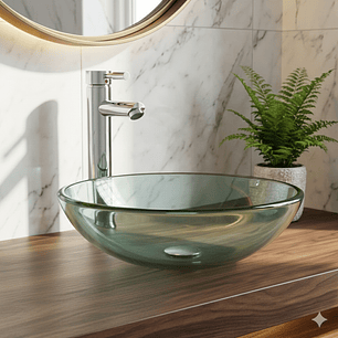 Combo Lavamanos Vidrio + Accesorios *a*