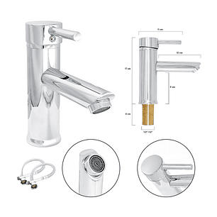 Combo Lavamanos Pequeño Rectangular +grifería Mezclador C832