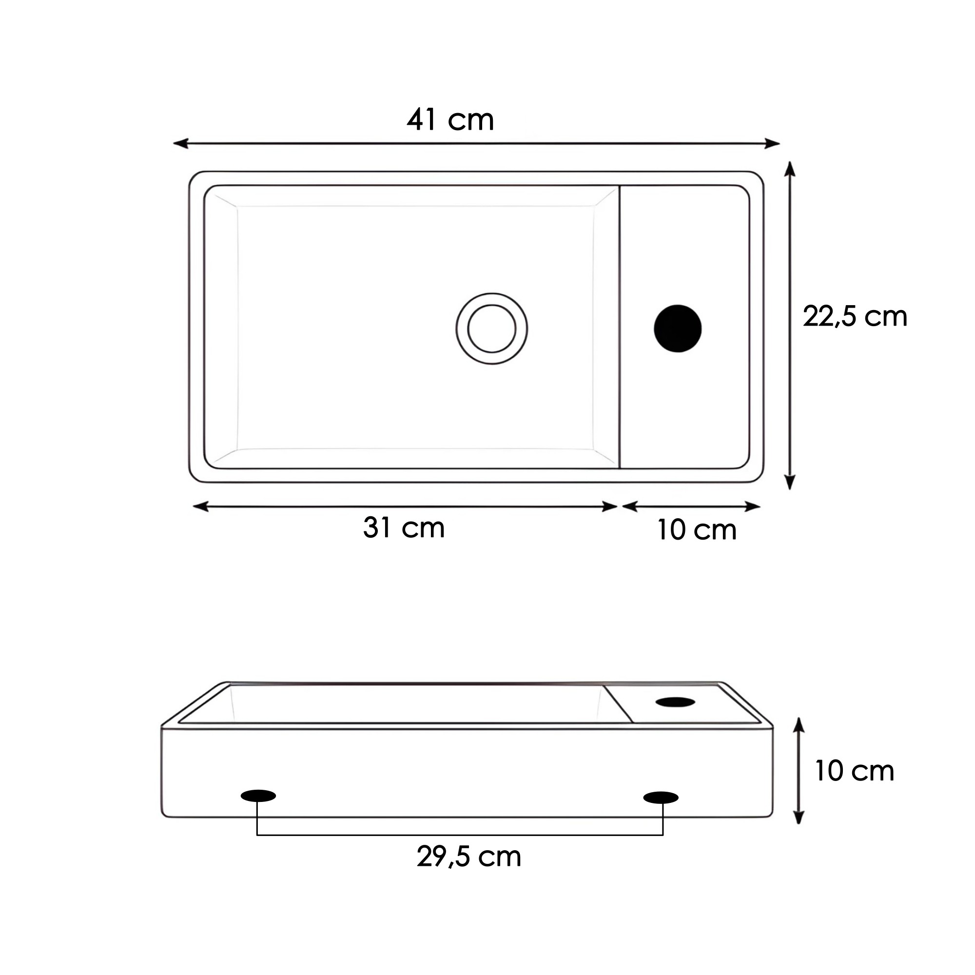 Combo Lavamanos + Grifería Mezclador + Push + Sifón C1246