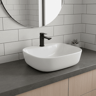 Combo Lavamanos + Grifería Mezclador + Push + Sifón C1247