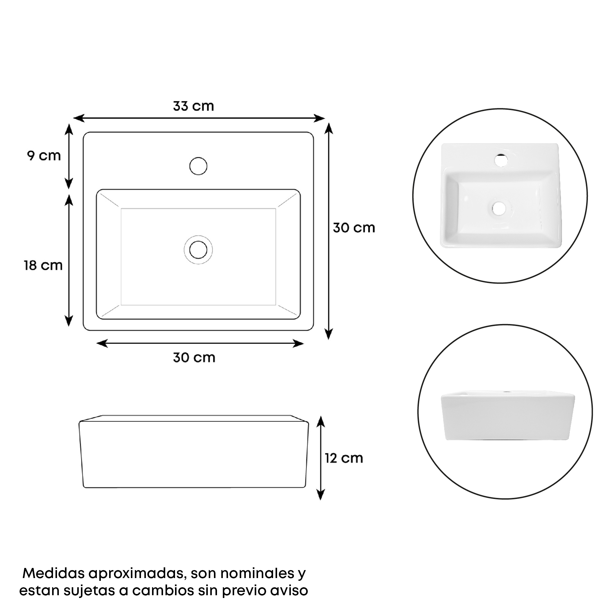 Combo Lavamanos + Grifería Mezclador Y Desagüe C1231