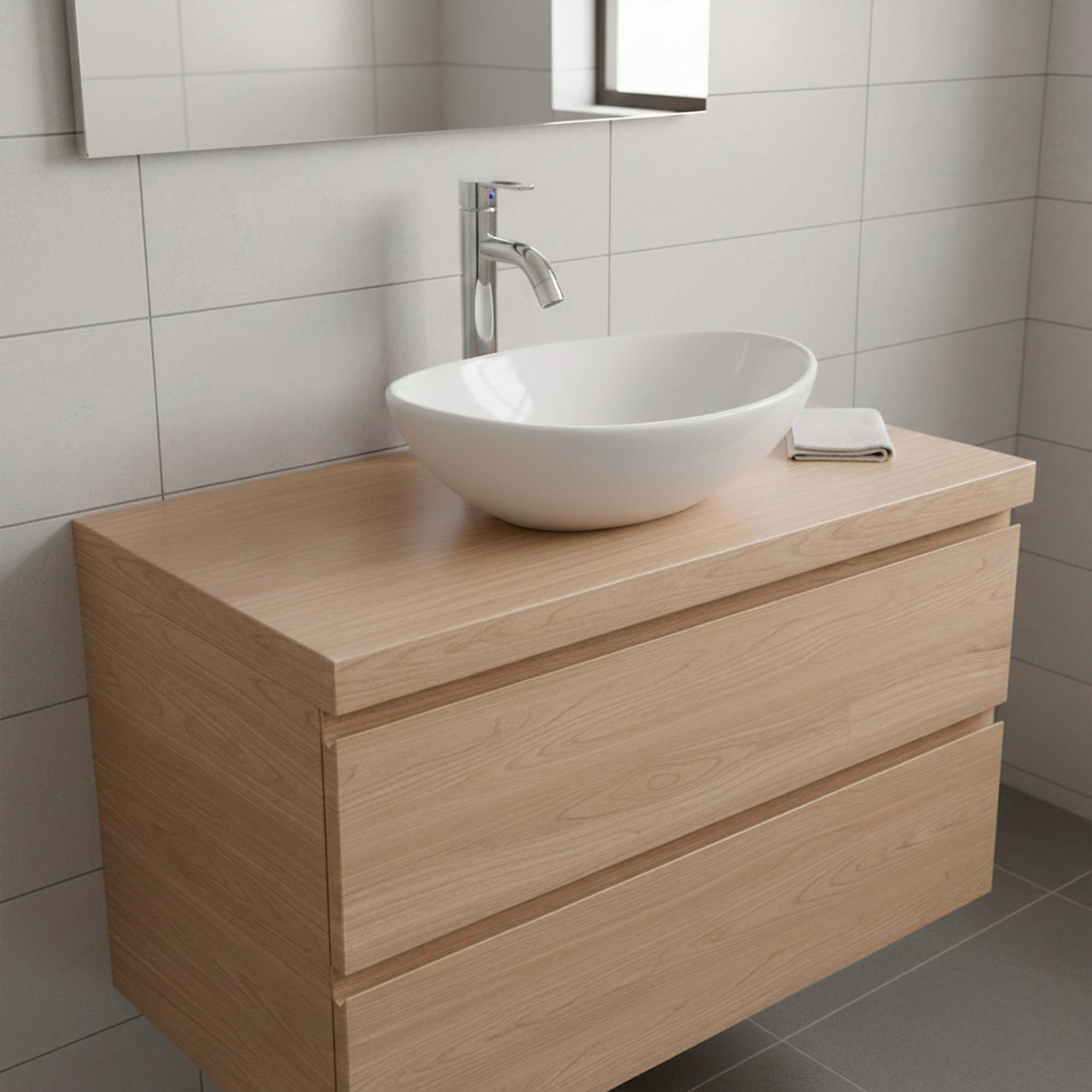 Combo Lavamanos + Grifería Mezclador + Push + Sifón C1249