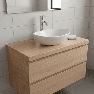 Combo Lavamanos + Grifería Mezclador + Push + Sifón C1249