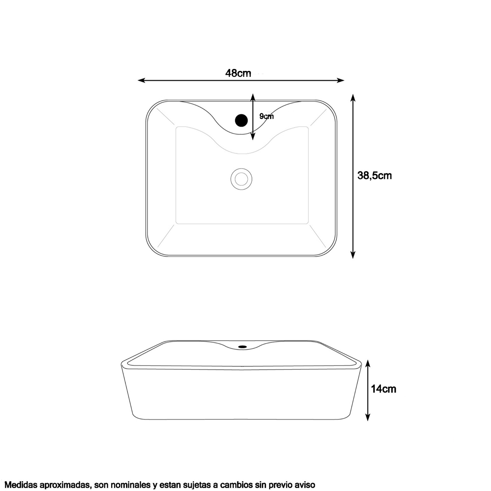 Combo Lavamanos + Grifería Mezclador y Desagüe C1238