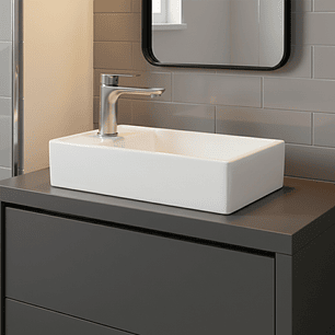 Combo Lavamanos + Grifería Mezclador y Desagüe C1237