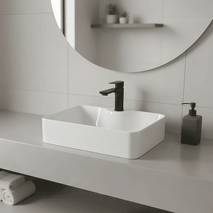 Combo Lavamanos + Grifería Mezclador y Desagüe C1238