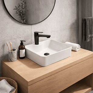 Combo Lavamanos + Grifería Mezclador y Desagüe C1239