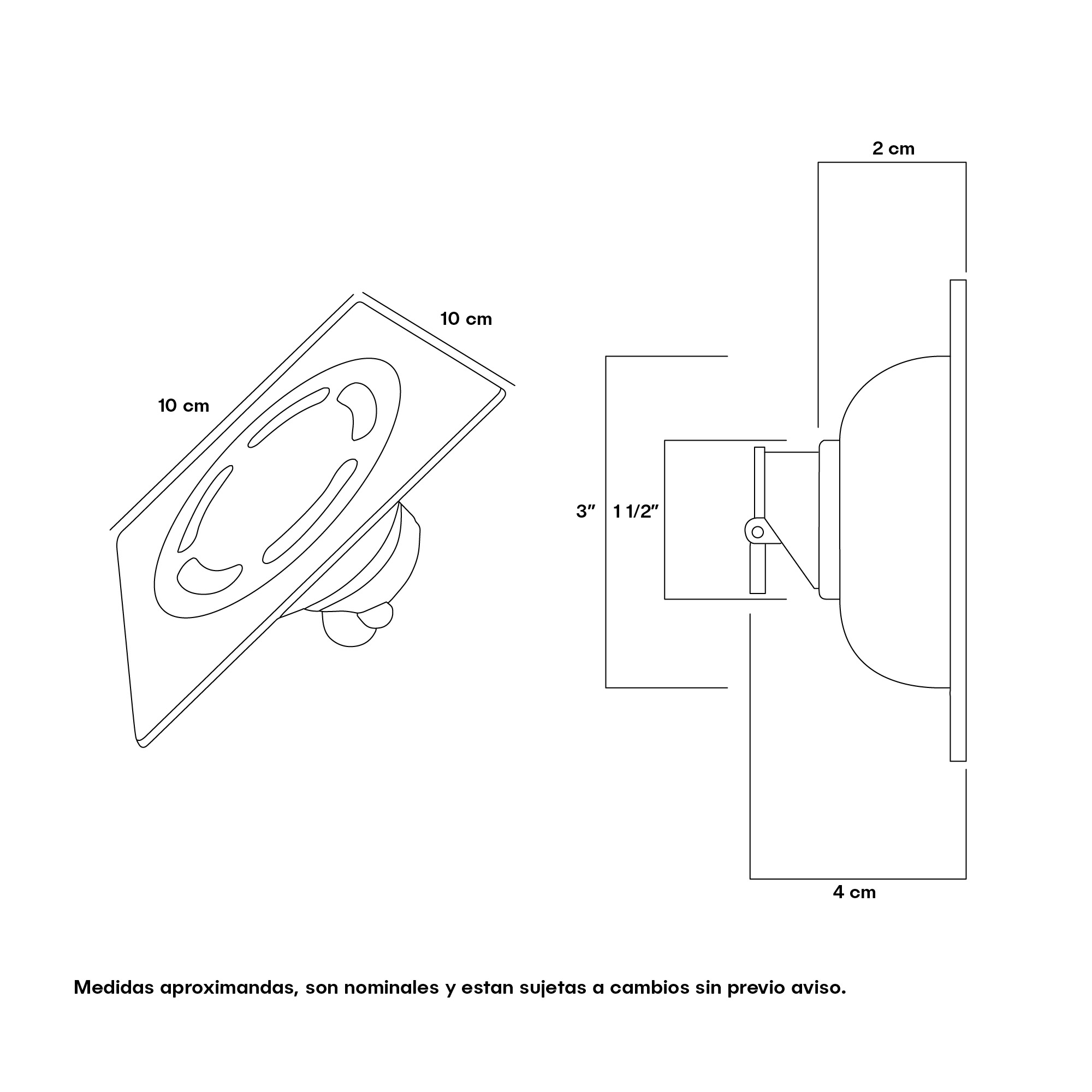 Rejilla Cuadrada Star Negro