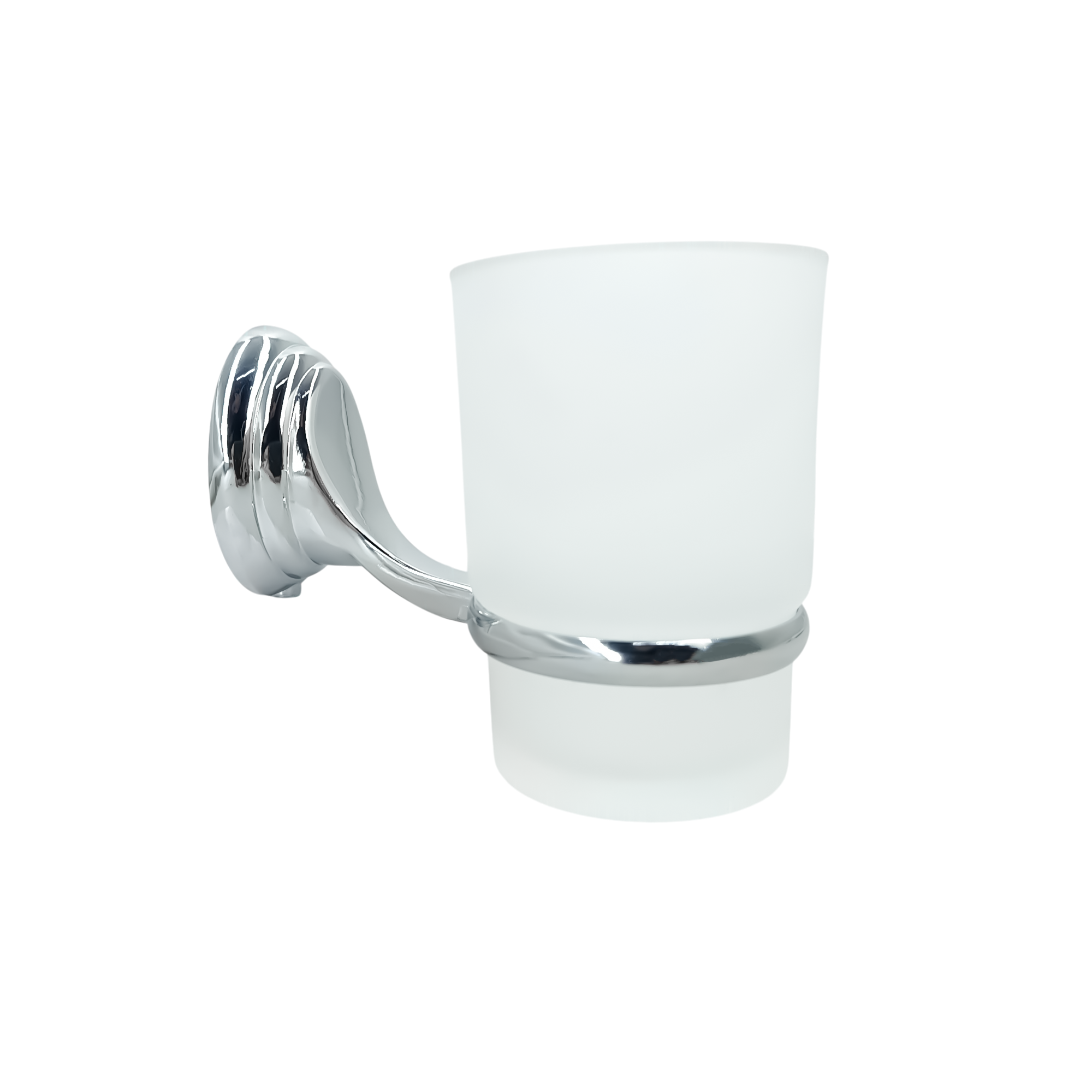 Porta Cepillos, Vidrio Y Metal Accesorio Baño