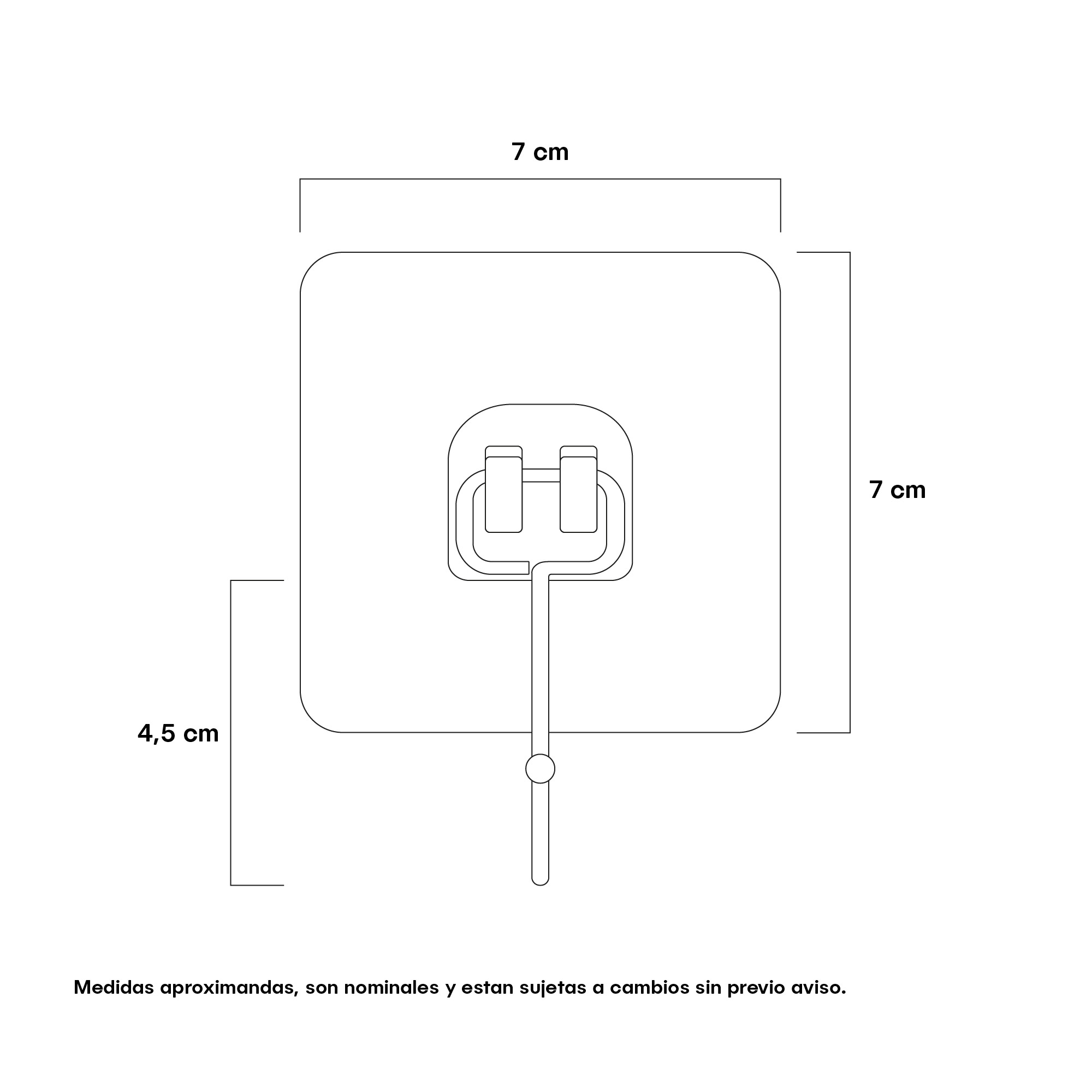 Perchero Ultradhesivo 1 Servicio