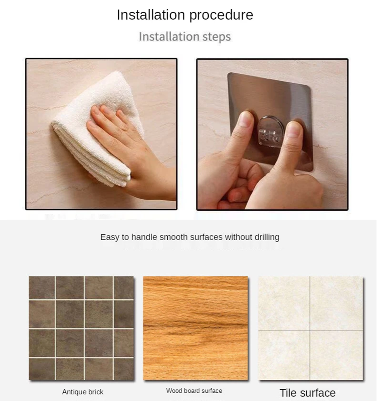 Pack X10 Percheros Ultra Adhesivos 1 Servicio Plateado