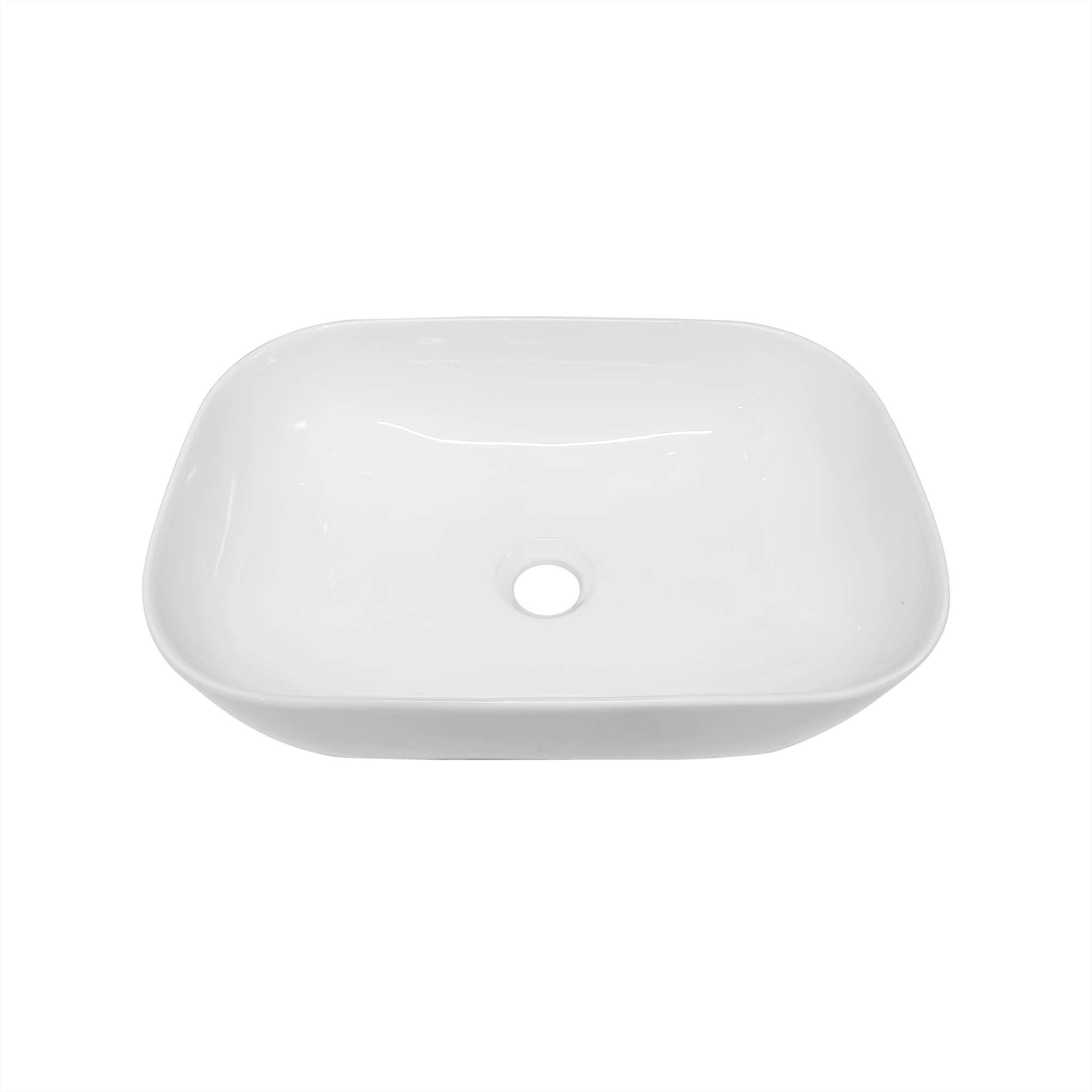 Lavamanos De Sobreponer En Cerámica Blanco