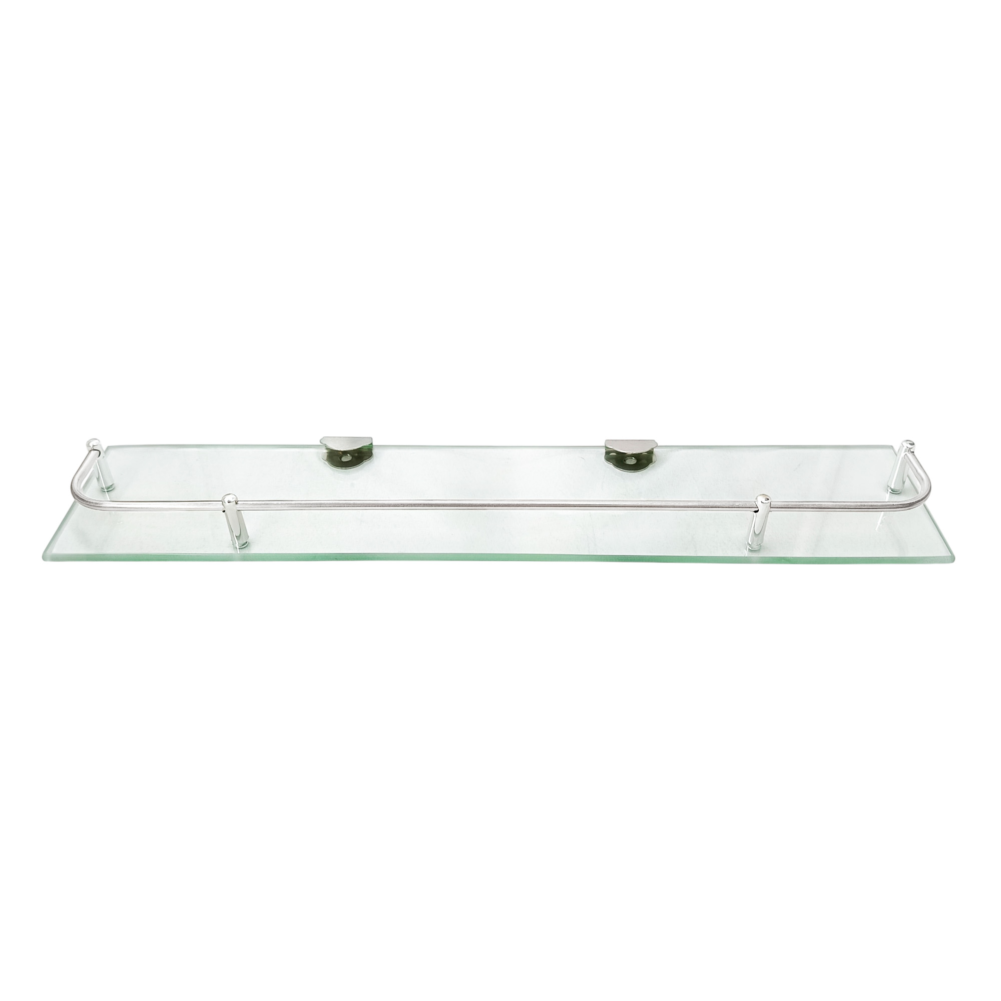 Organizador Baño Rectangular En Vidrio Y Acero 50cm Tc