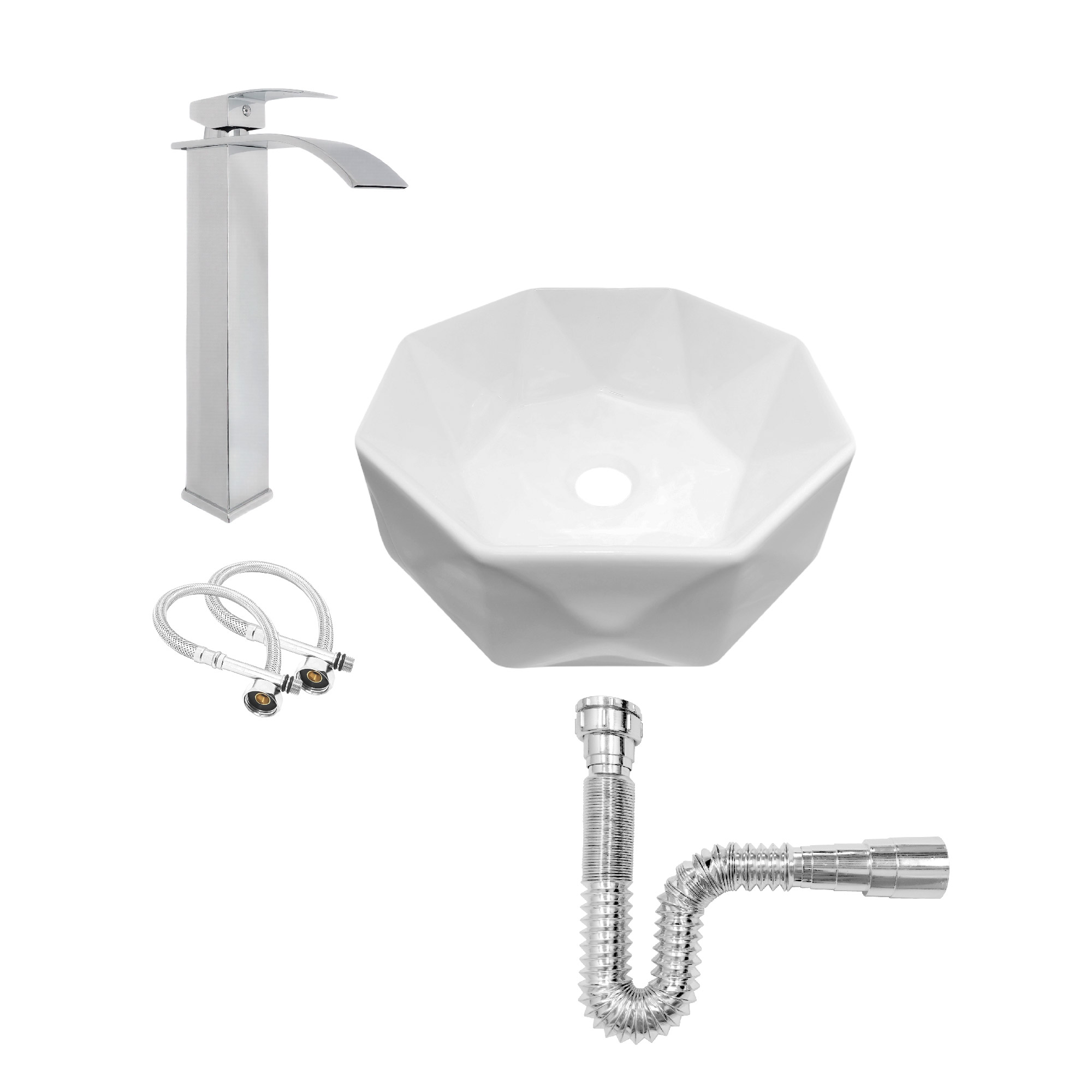 COMBO LAVAMANOS Y GRIFERIA MEZCLADOR DELUXE C906