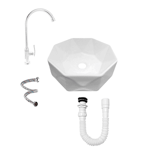 Combo Lavamanos Y Griferia Agua Fría C921