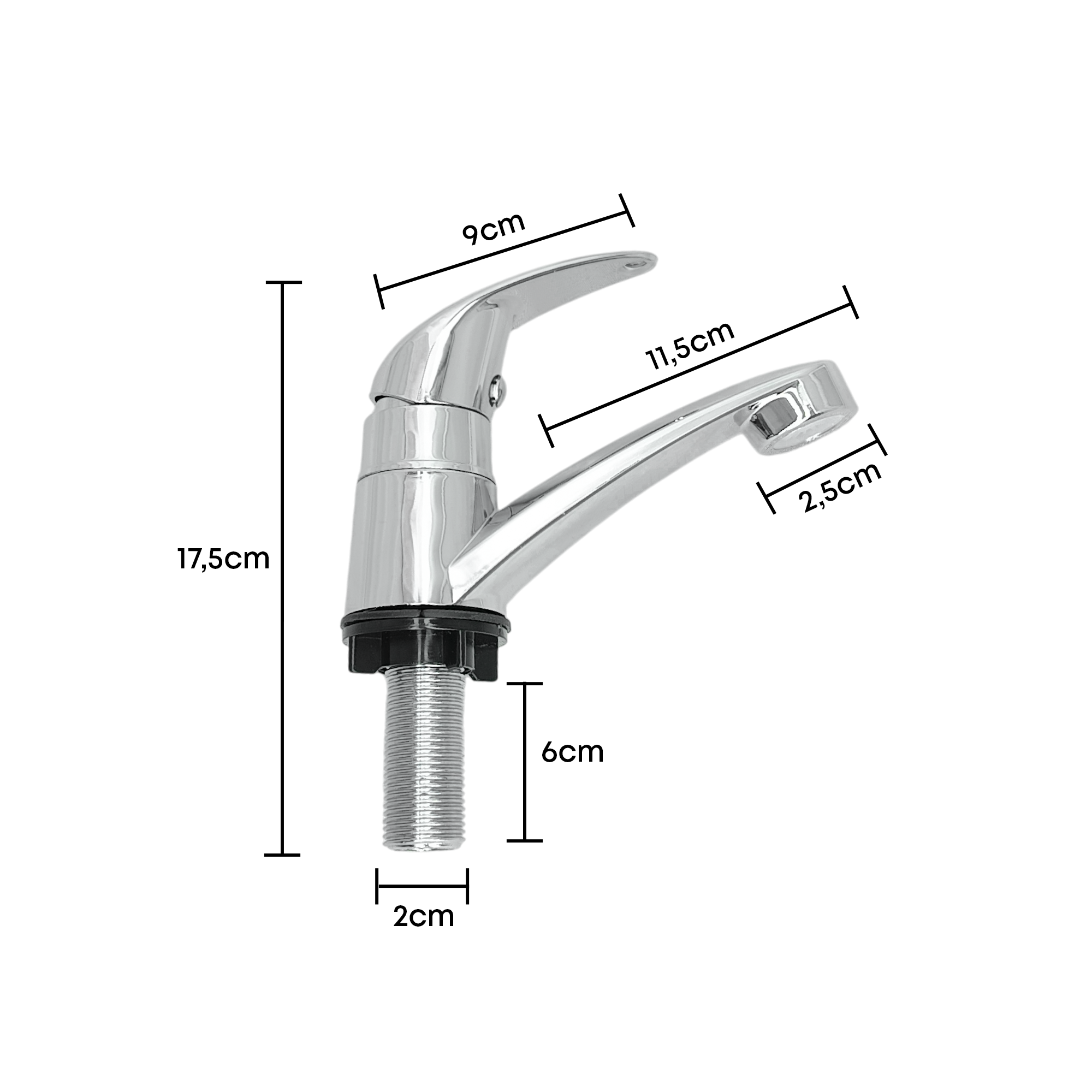 Griferia Agua Fria Lavamanos Baja Eco