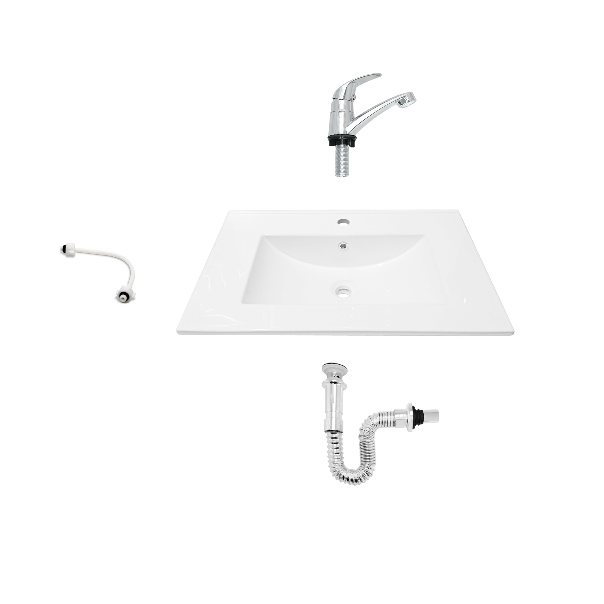 Combo Pl-50 + Griferia Agua Fria + Sifon + Acople