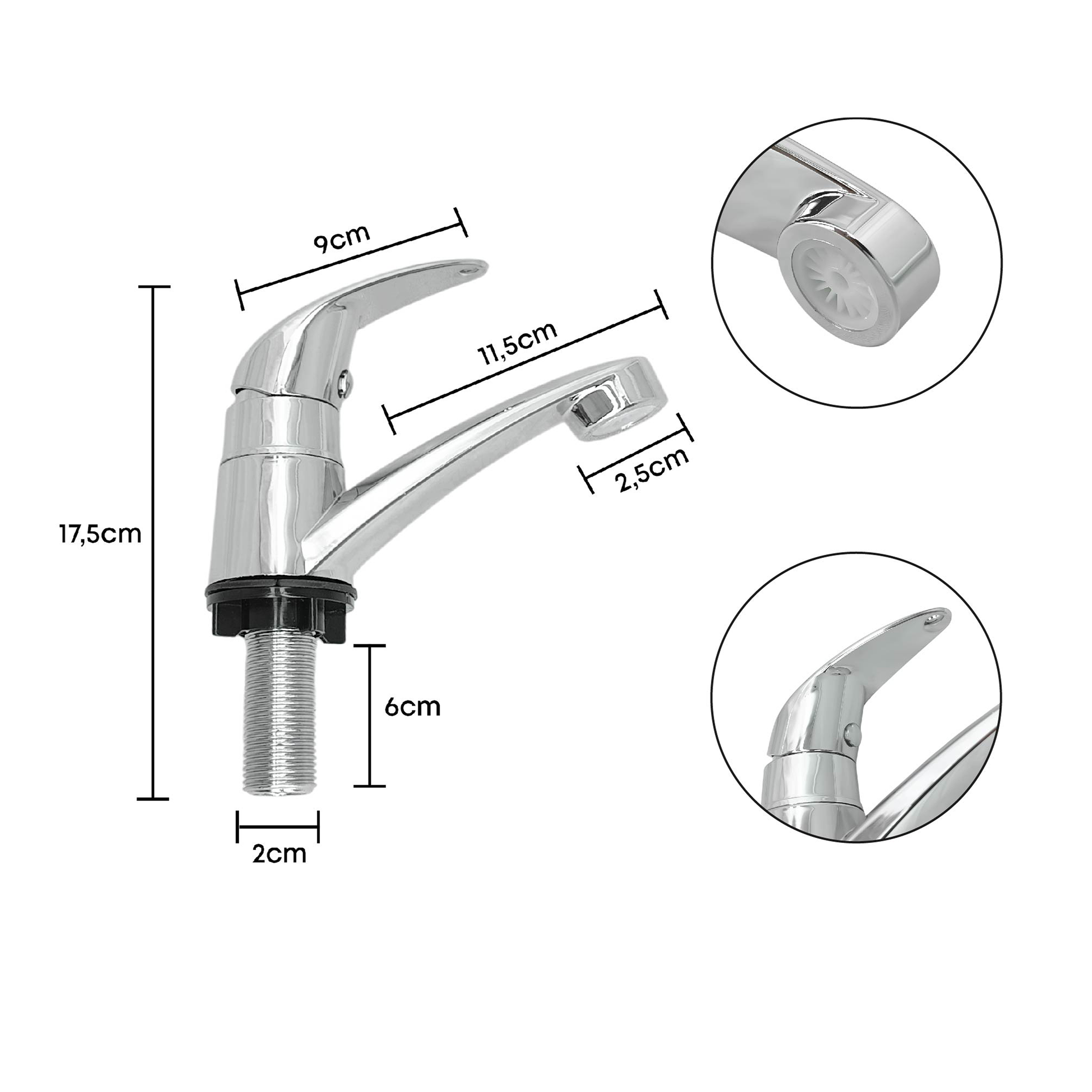 Combo Pl-50 + Griferia Agua Fria + Sifon + Acople