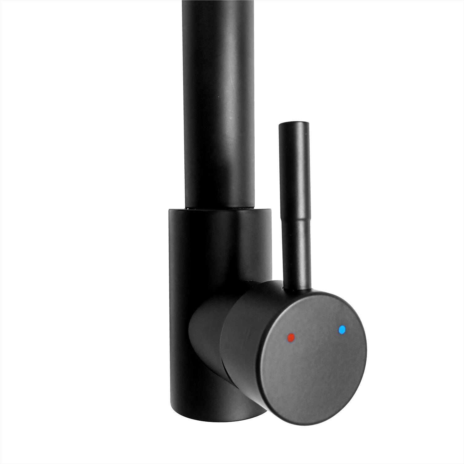 Griferia Lavaplatos Profesional Cuello Flexible Doble Grifo Negro