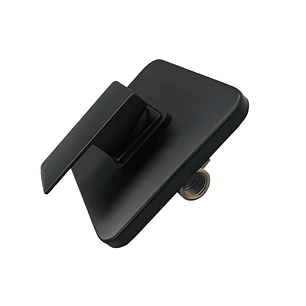 Monomando Mezclador De Ducha Cuadrado Negro