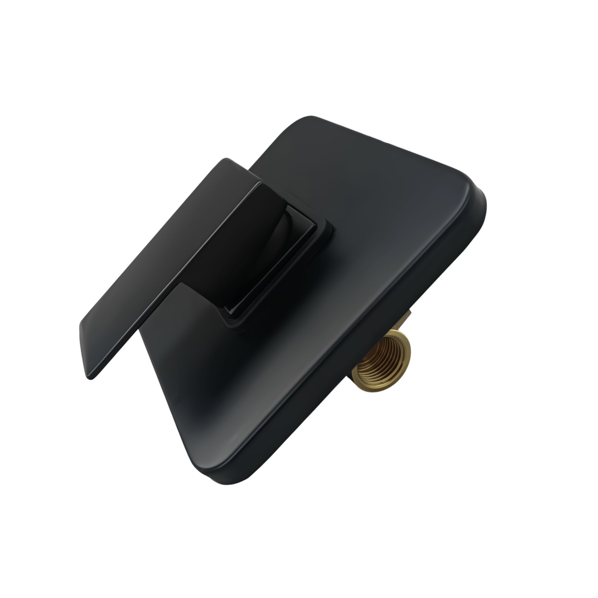 Mezclador Cuadrado + Brazo Ducha 12´´ + Ducha Cuadrada Negro