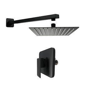 Kit Ducha Cuadrada + Mezclador De Ducha + Brazo C757