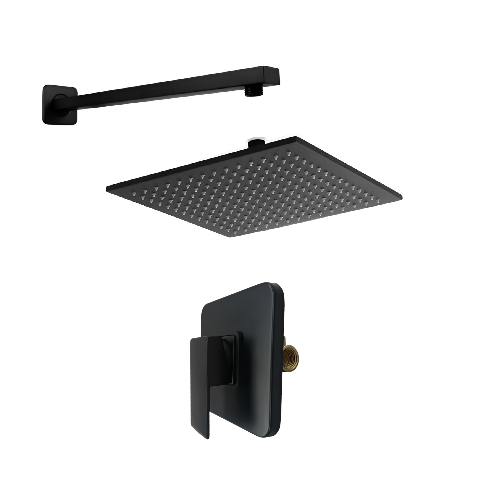 Kit Ducha Cuadrada + Mezclador De Ducha + Brazo C759