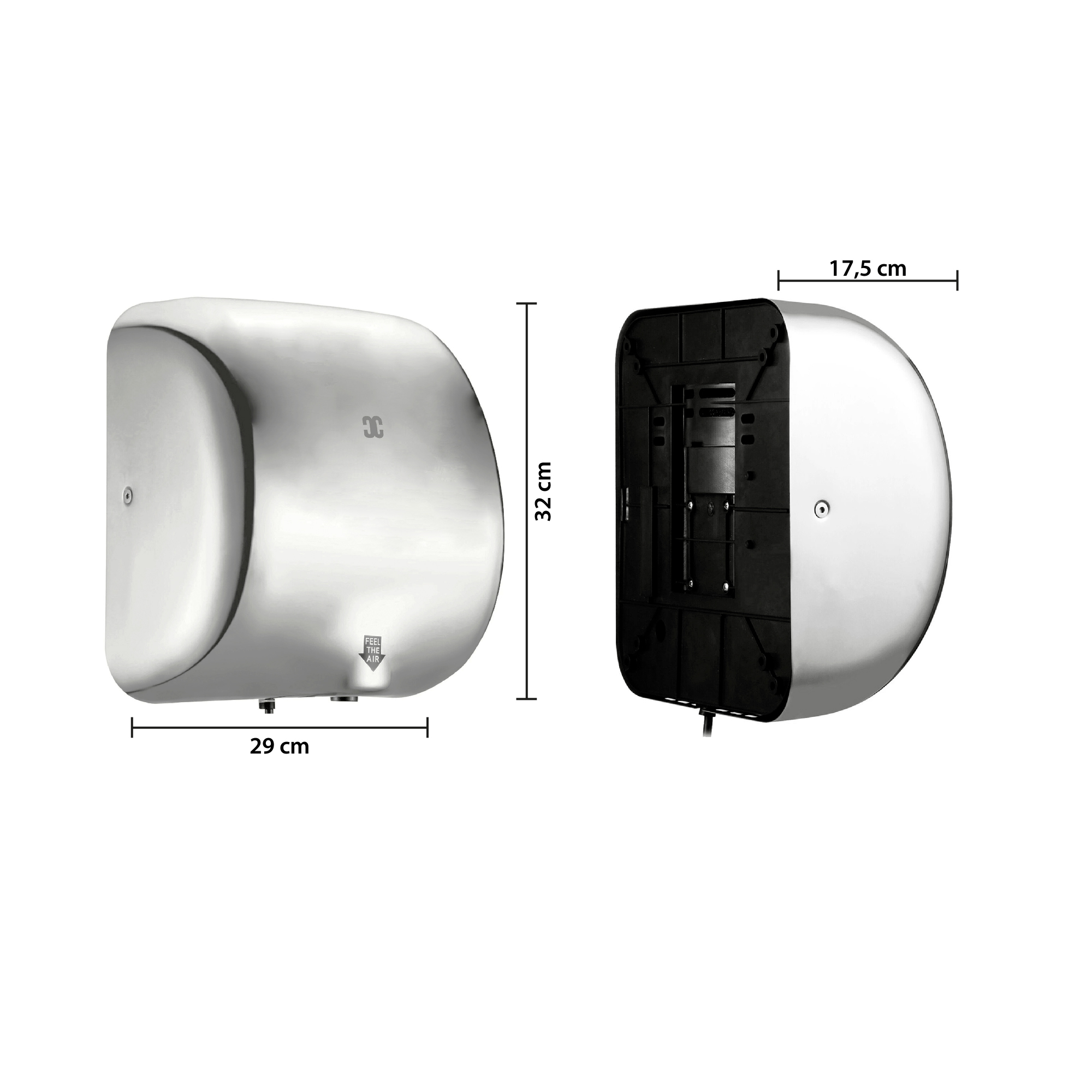 Secador Manos Automático Acero Con Sensor 110V