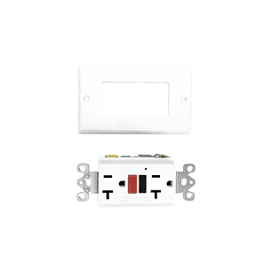 Toma de seguridad GFCI Doble Blanca