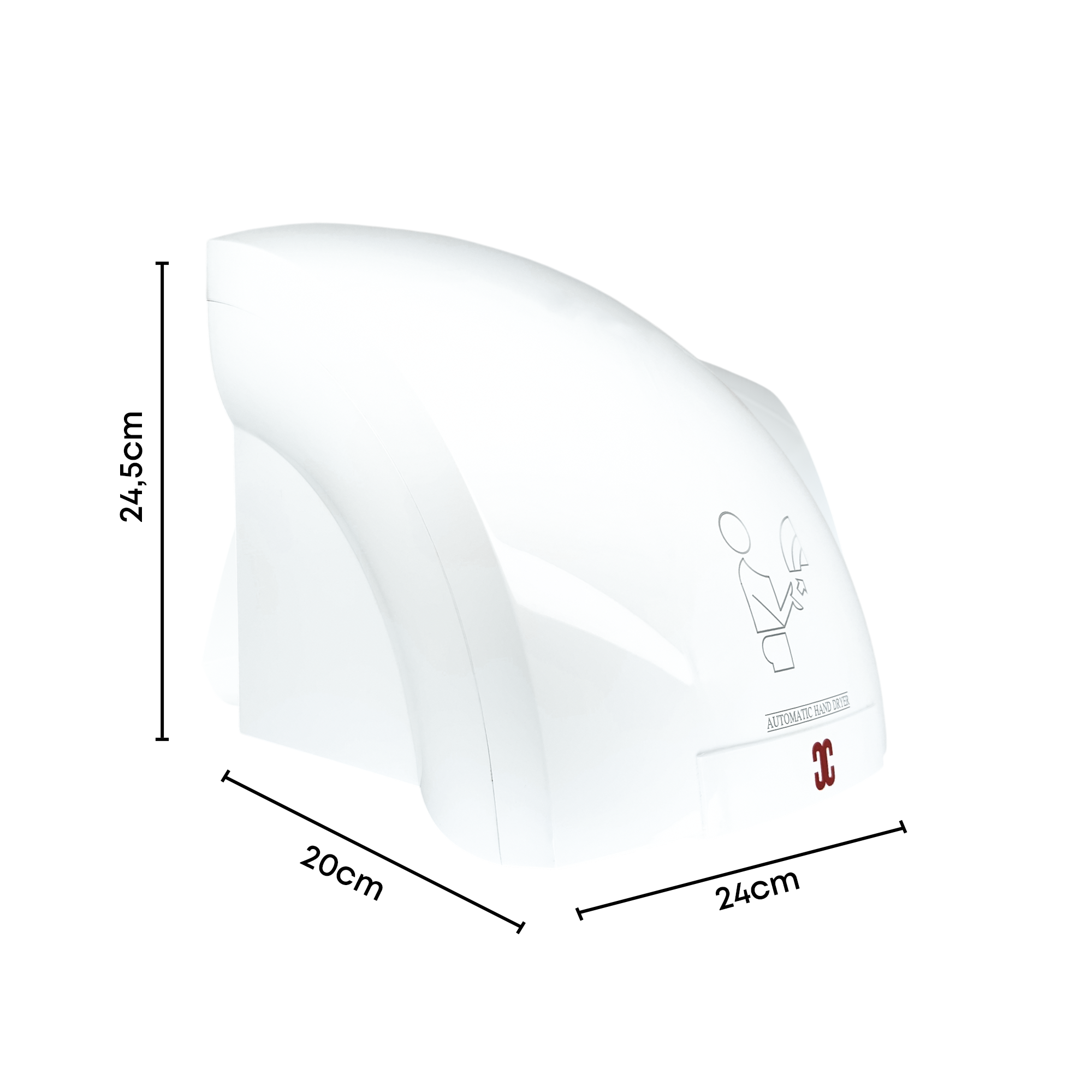 Secador De Manos Sensor Blanco Abs 110v Institucional