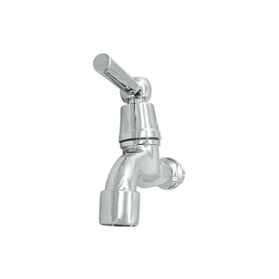 Llave Jardín Manija Cruceta Cierre Rápido Cromo Brillante