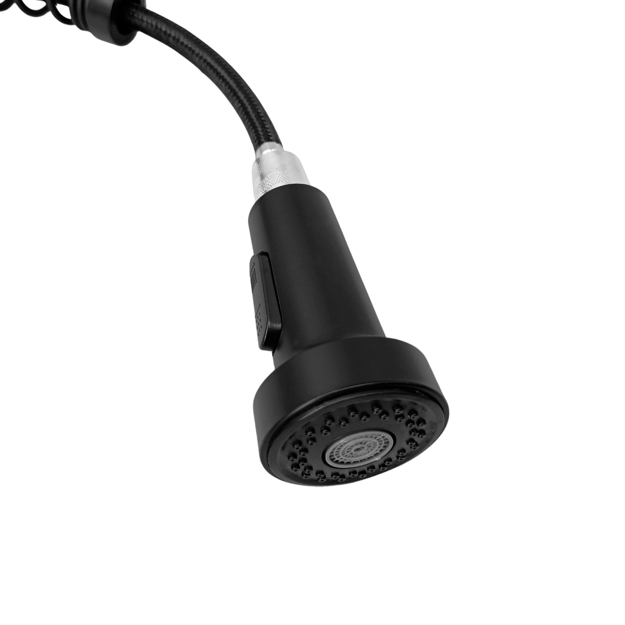 Grifo Cocina Profesional Con Rociador Monomando Negro