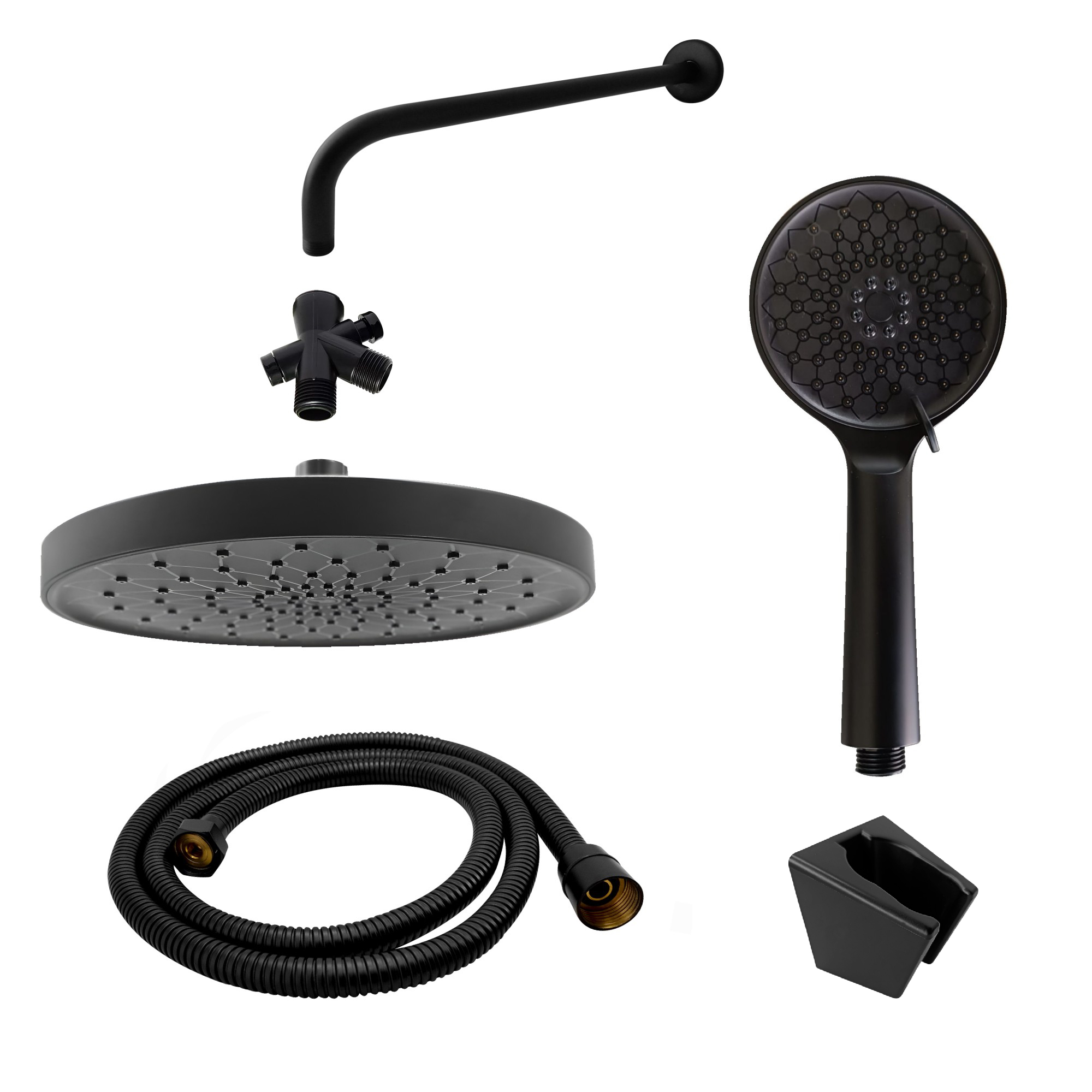 Set Ducha Y Teleducha Negro C408