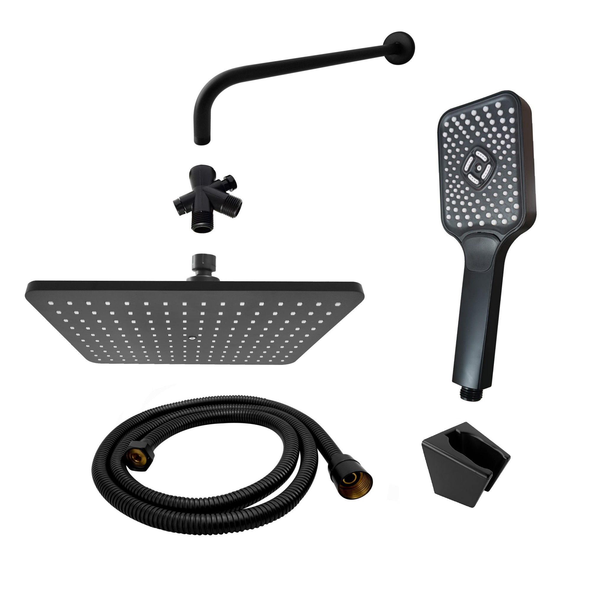 Set Ducha Y Teleducha Negro C419