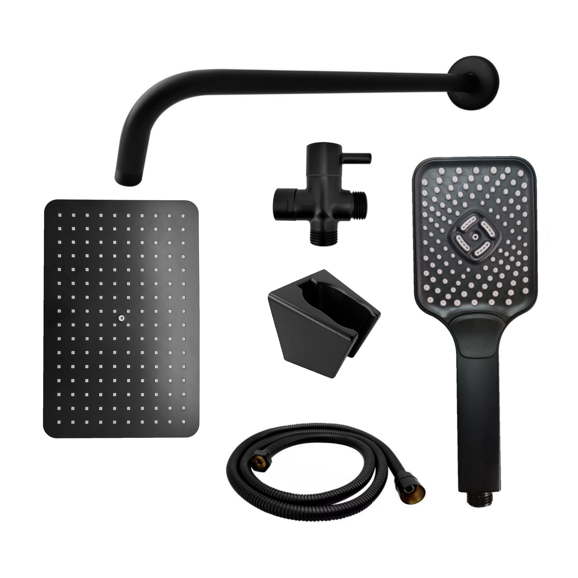 Set Ducha Y Teleducha Negro C424