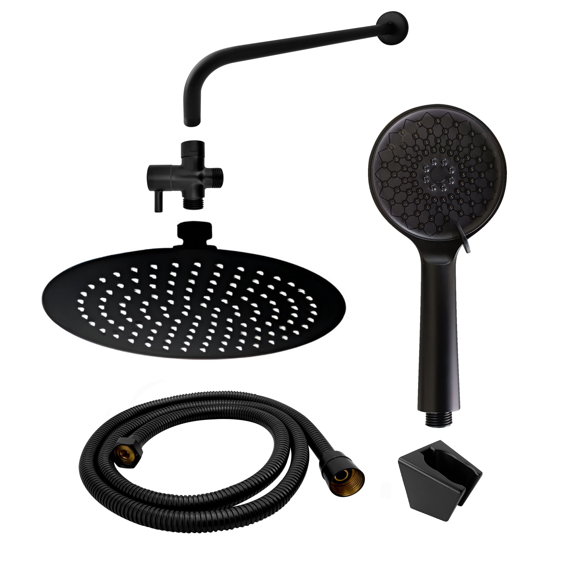 Set Ducha Y Teleducha Negro C434