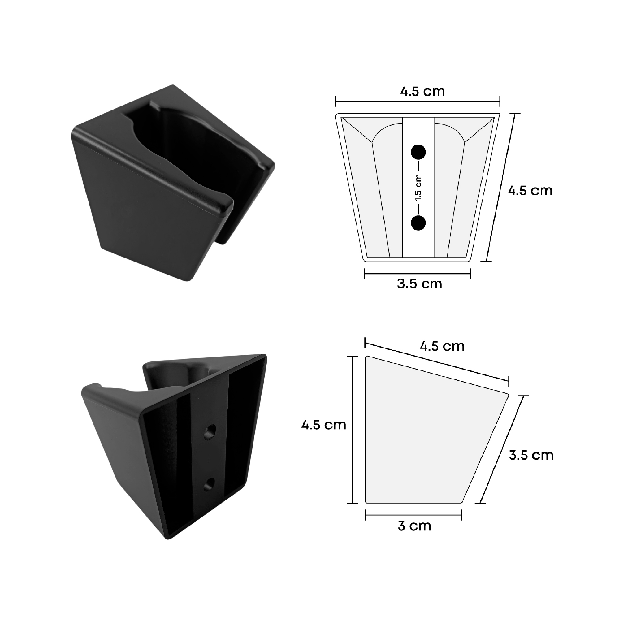 Set Teleducha Negro C525