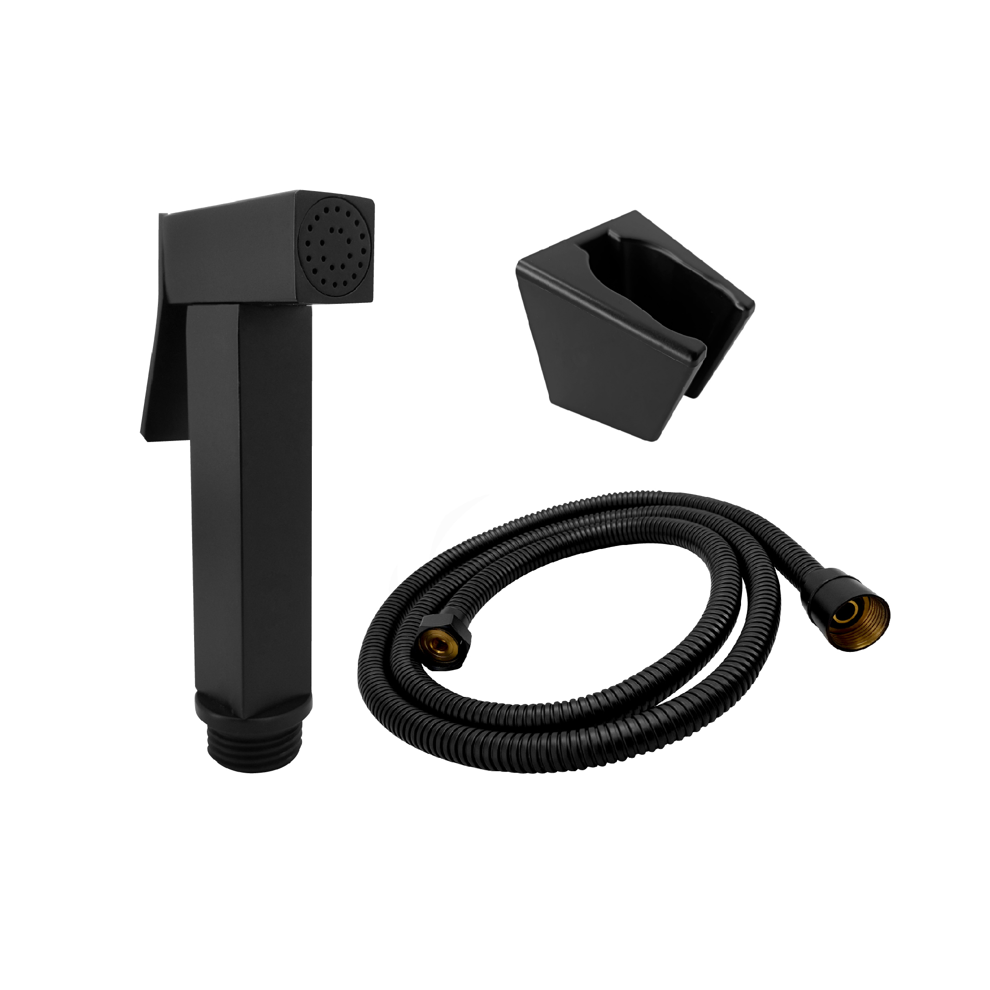 Set Ducha Bidet Sanitario Negro