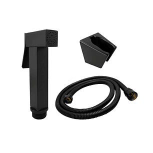 Set Ducha Bidet Sanitario Negro