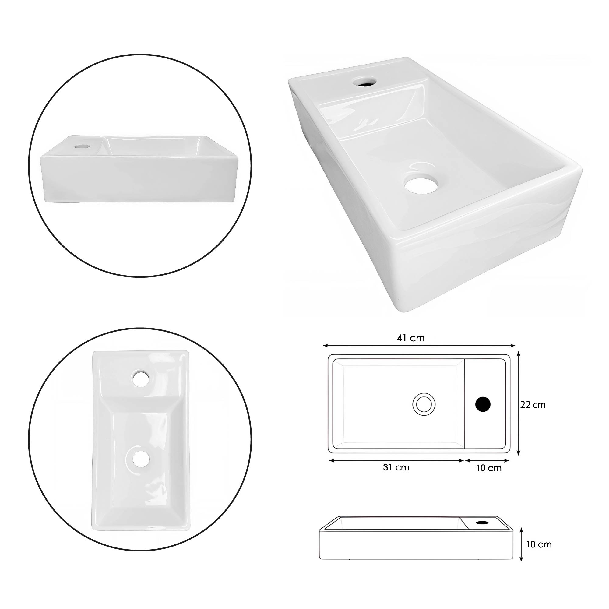 Combo Mueble Flotante + Lavamanos Nappo + Grifería C1269 