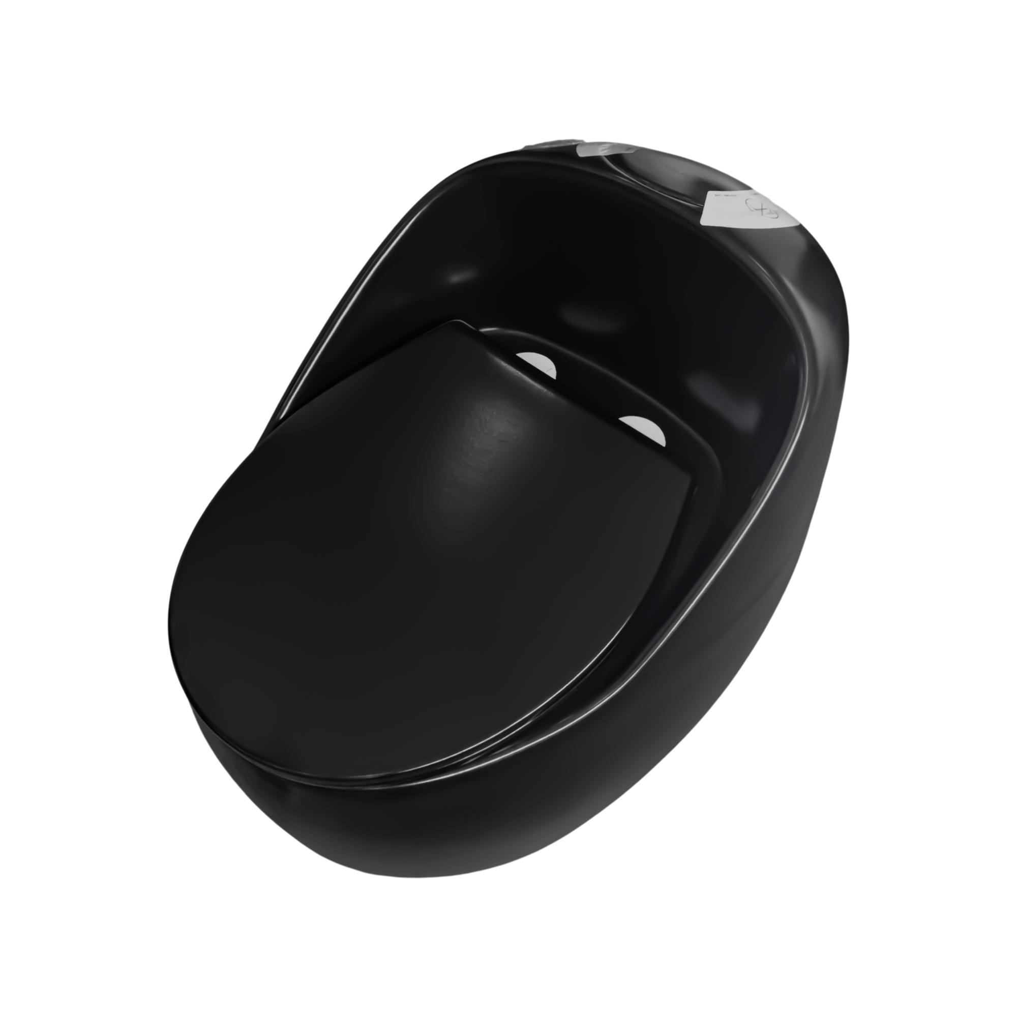 Sanitario De Lujo Tipo Huevo Negro Mate