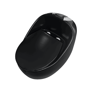 Sanitario De Lujo Tipo Huevo Negro Mate