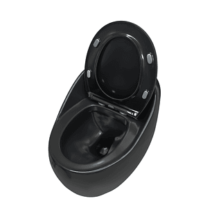 Sanitario De Lujo Tipo Huevo Negro Mate