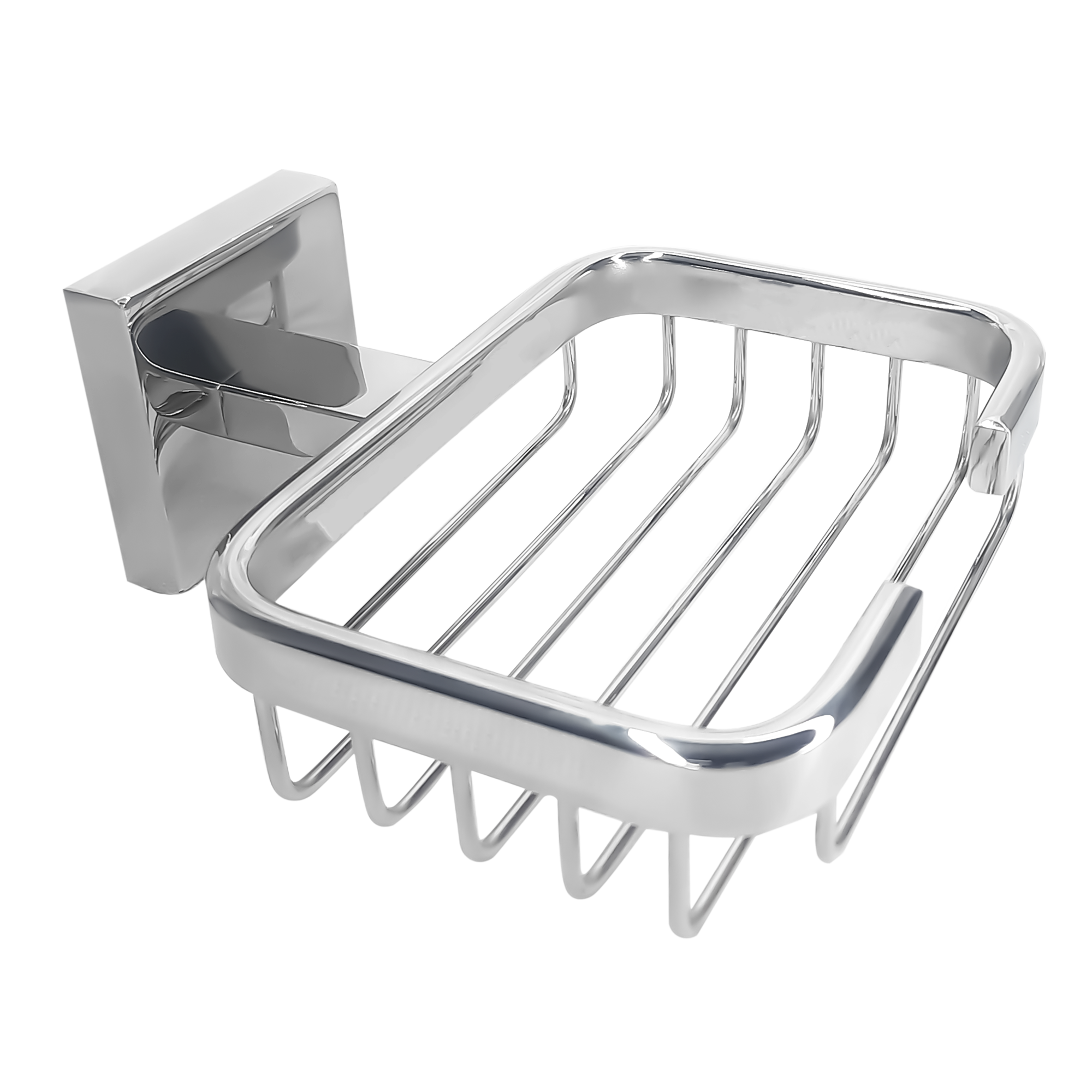 Jabonera Rejilla Inox 304 Base Cuadrada