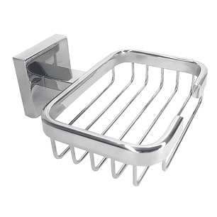 Jabonera Rejilla Inox 304 Base Cuadrada