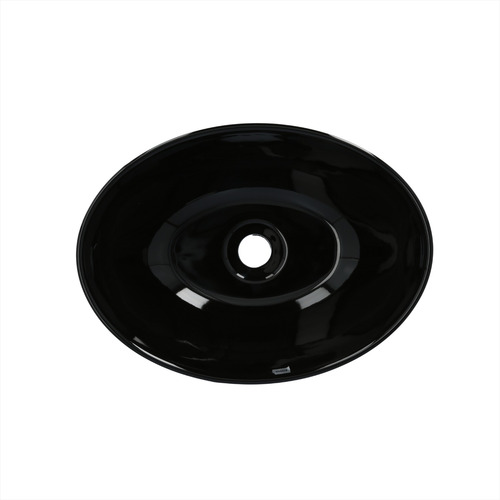 Sobreponer Ceramico Lavamanos Ovalado Negro