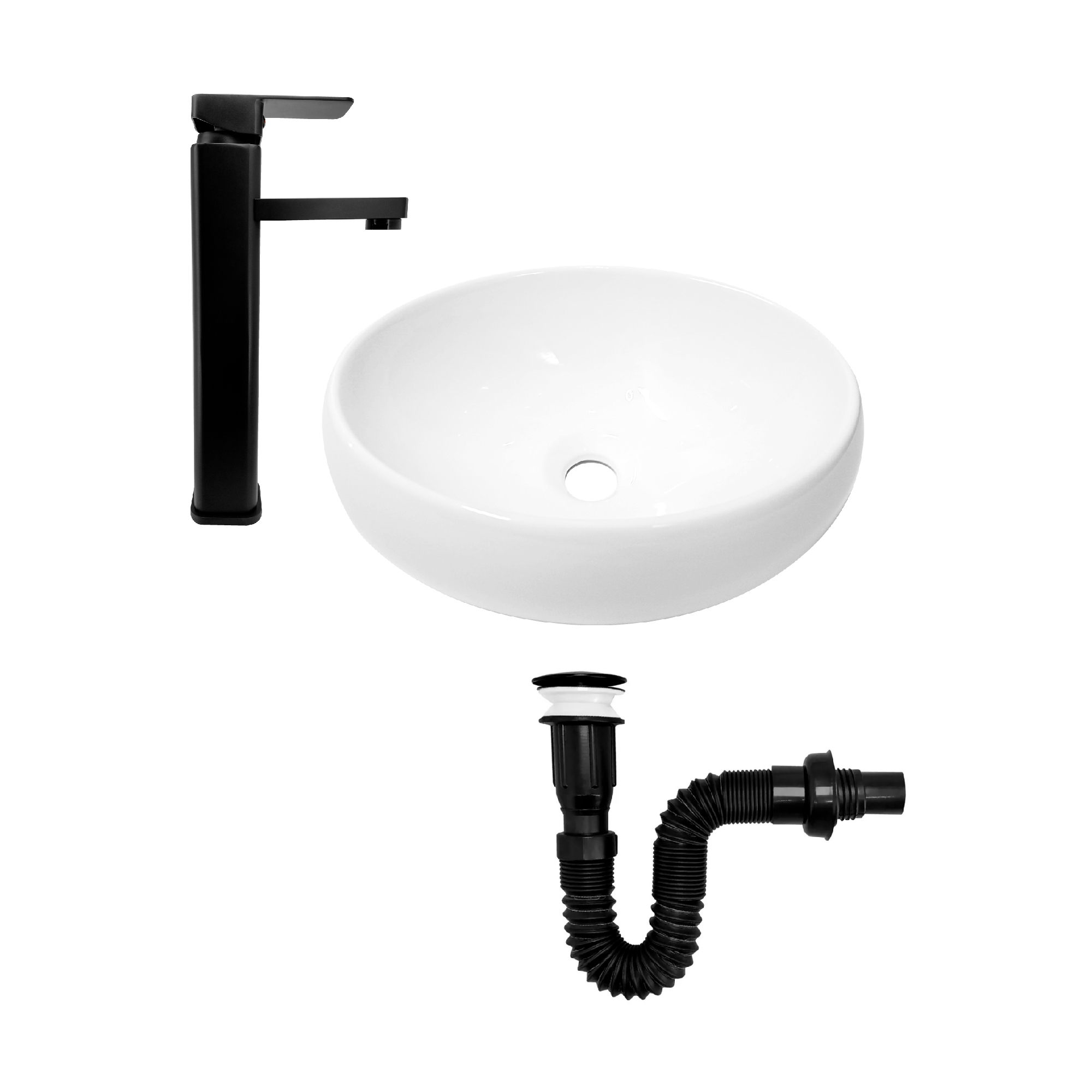 Combo Lavamanos + Grifería Mezclador + Push C1288